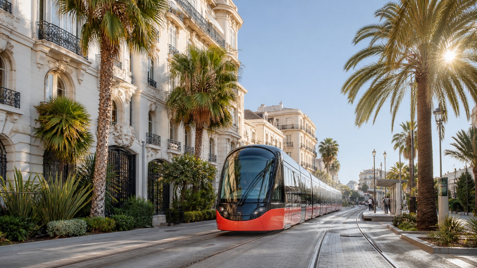 Illustration RivieraStays - Nice sans voiture : tram, train et bonnes habitudes d’été